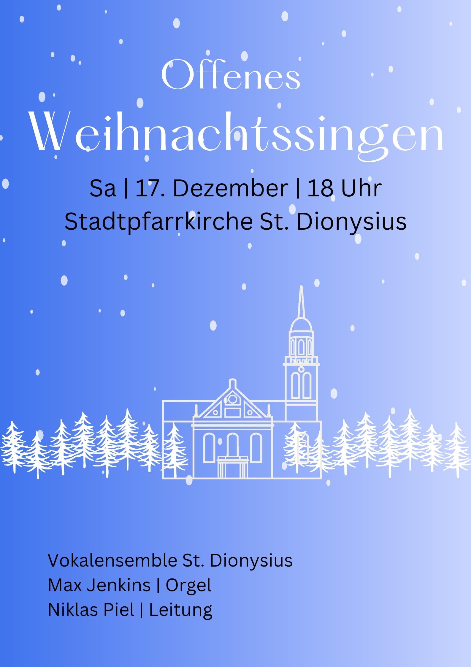 17.12.22 Weihnachtssingen Plakat