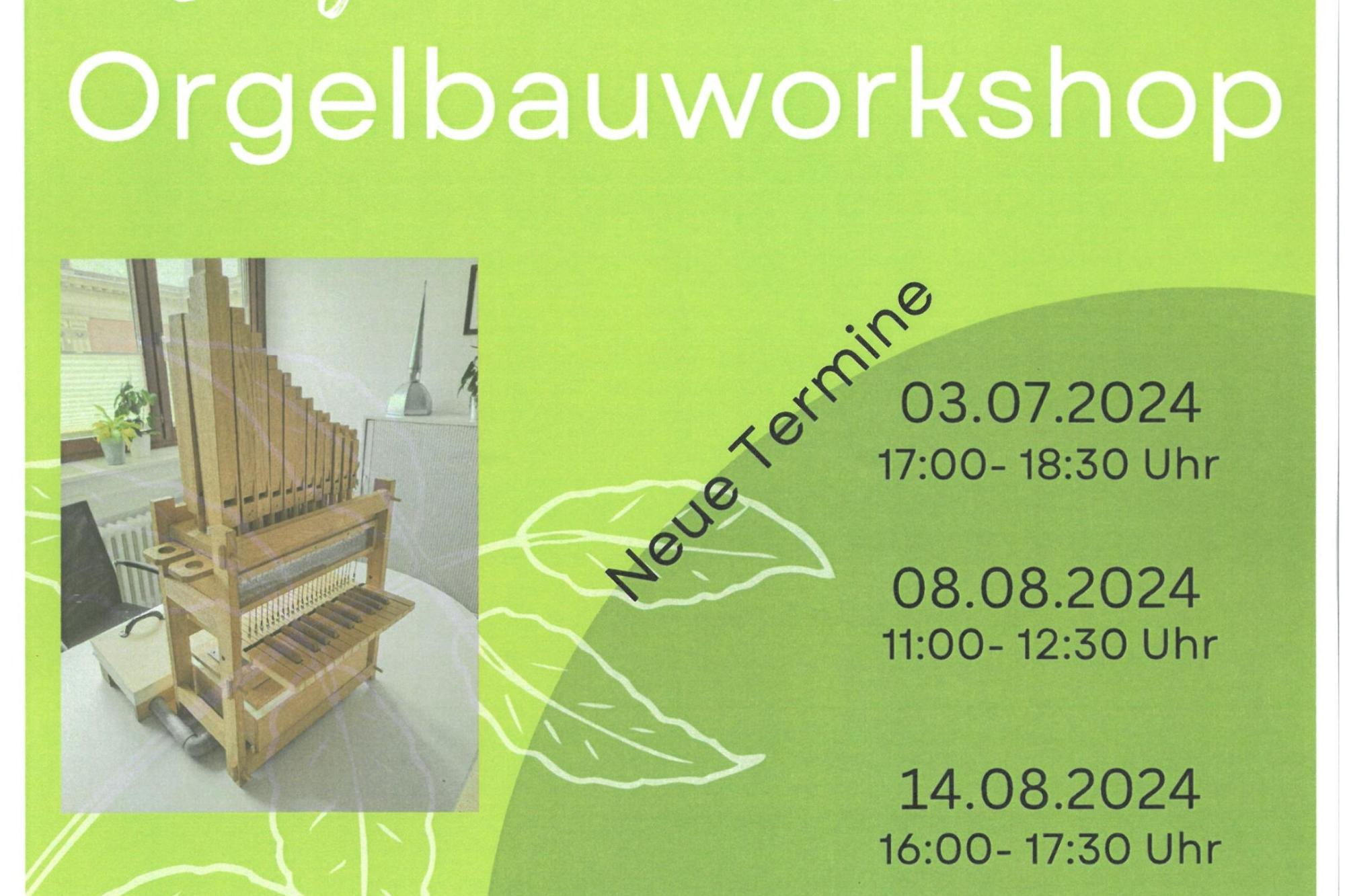 Plakat Orgelbauworkshop
