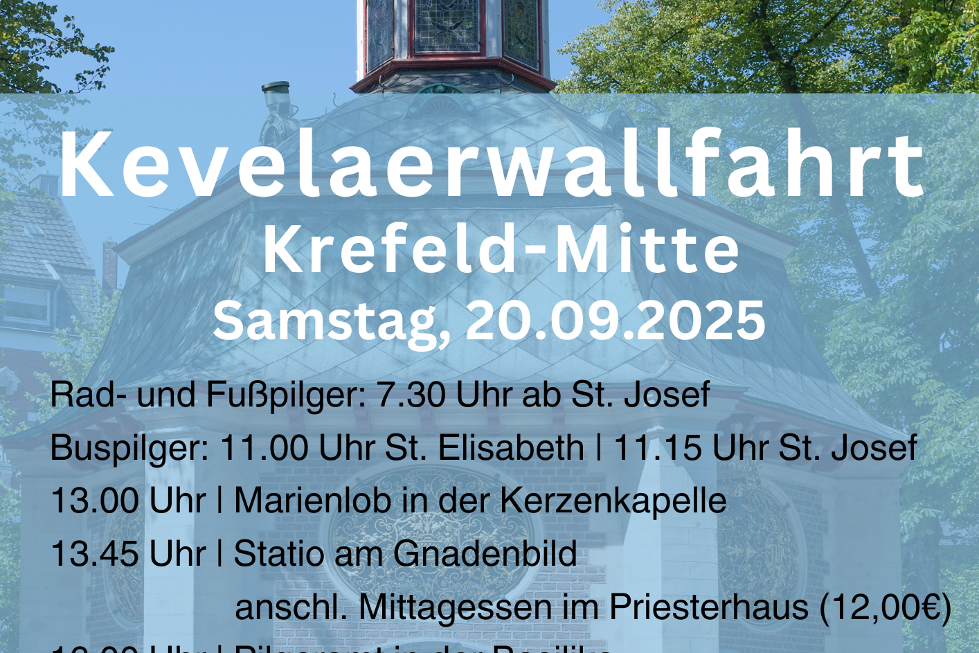 Kevelaerwallfahrt Krefeld-Mitte 2025