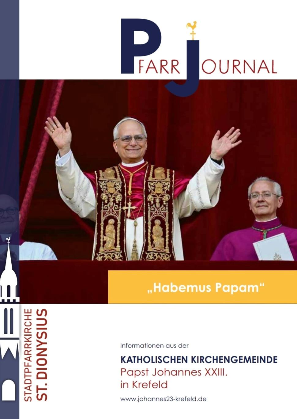 Bild der Titelseite des Pfarrjournals