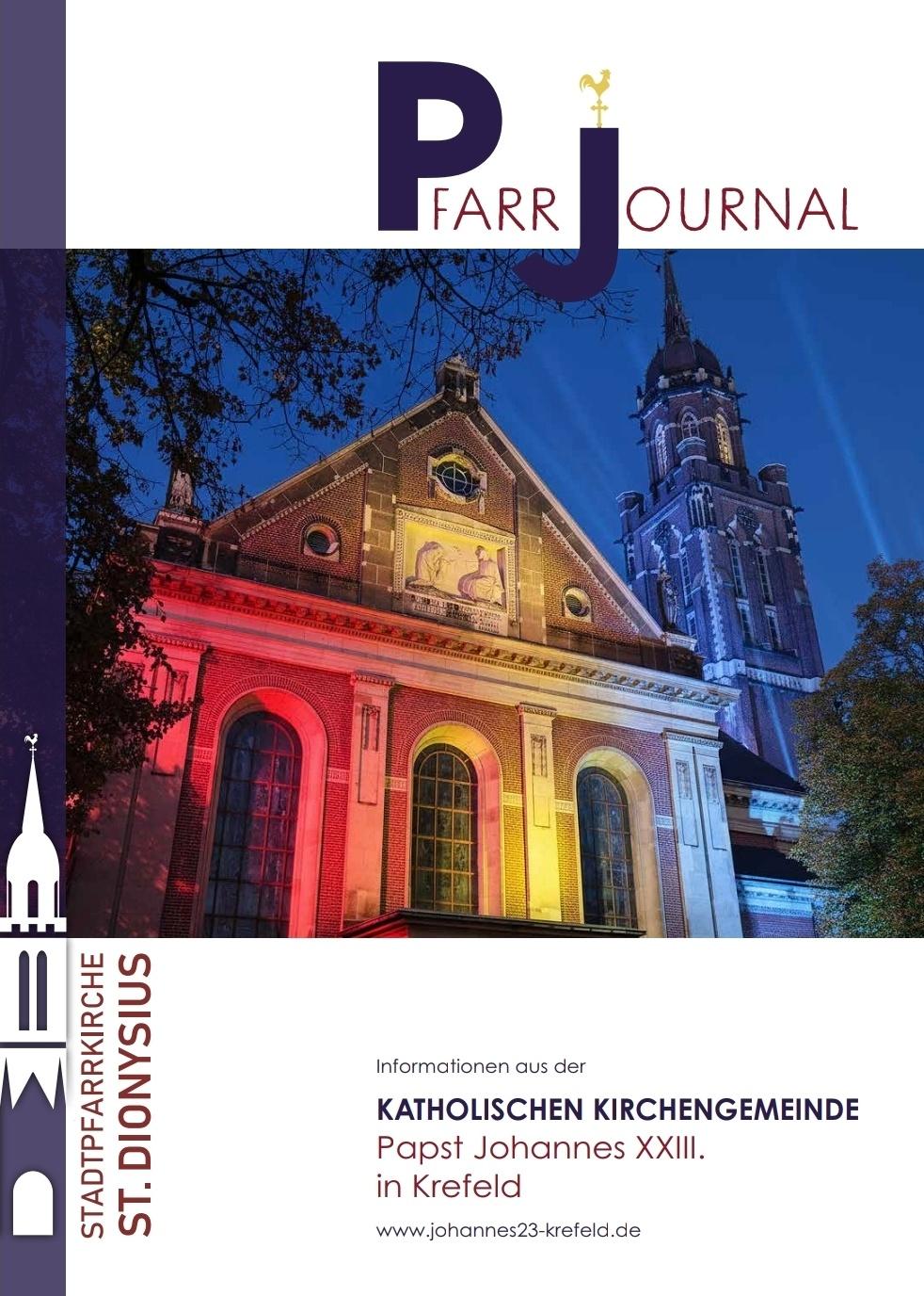 Bild der Titelseite des Pfarrjournals